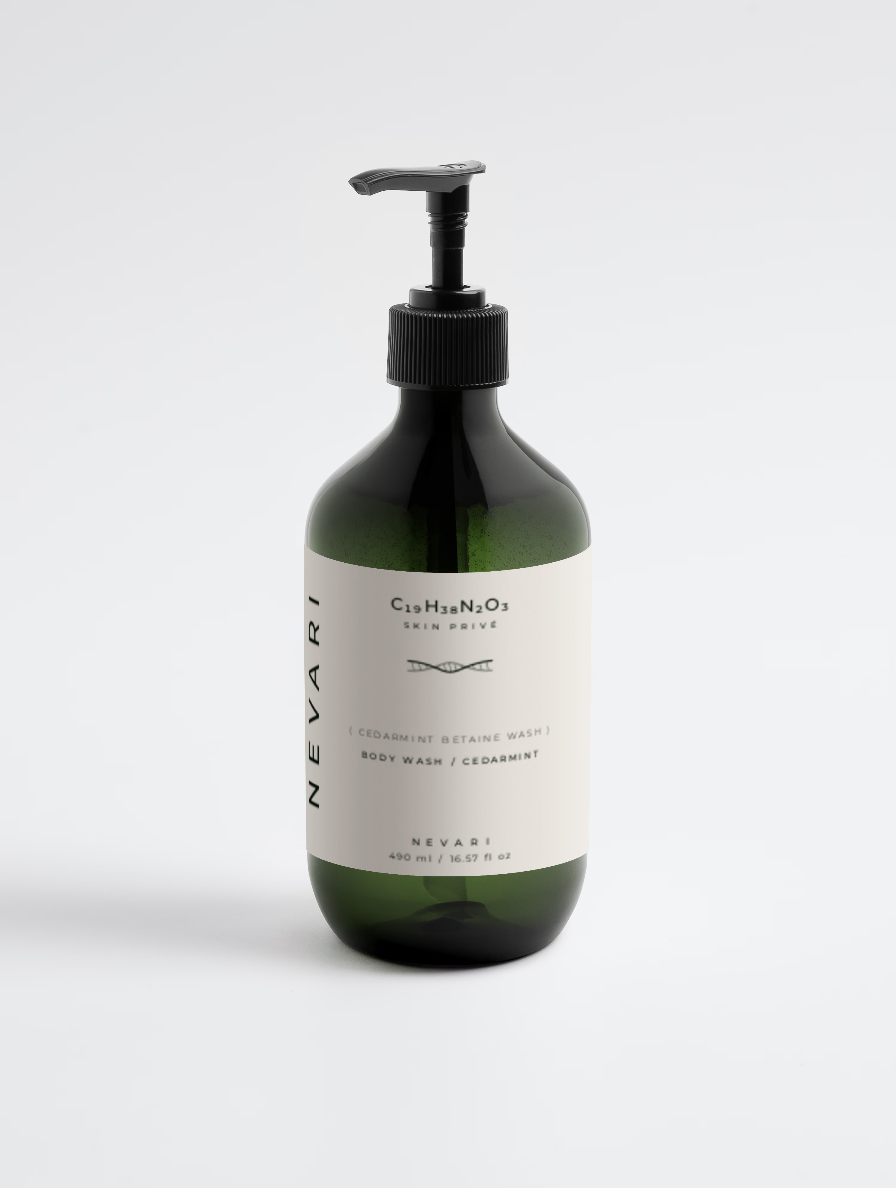 Cedarmint Betaine Wash (Body Wash - Peppermint + Dark Cedar - Green Package)