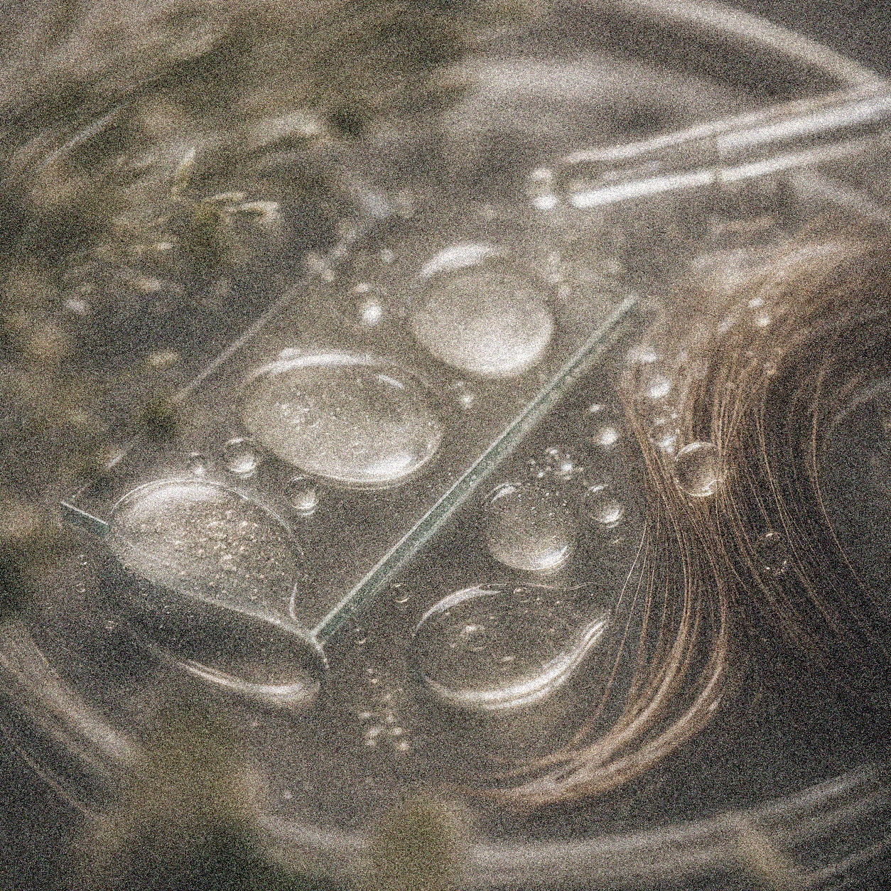 NEVARI Keratide Veil grainy scientific ingredient editorial image
