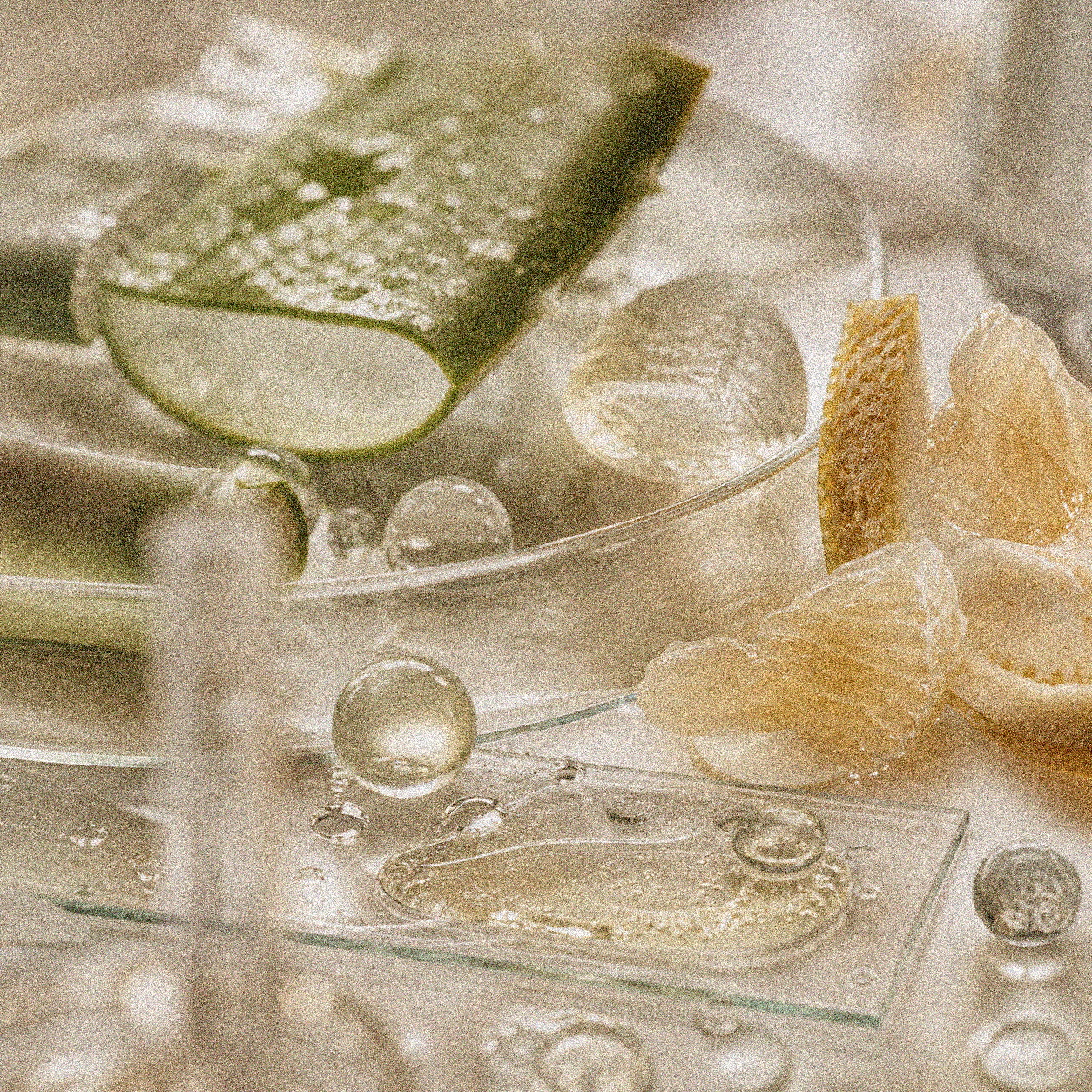 NEVARI Chromabetaine Wash grainy scientific ingredient editorial image