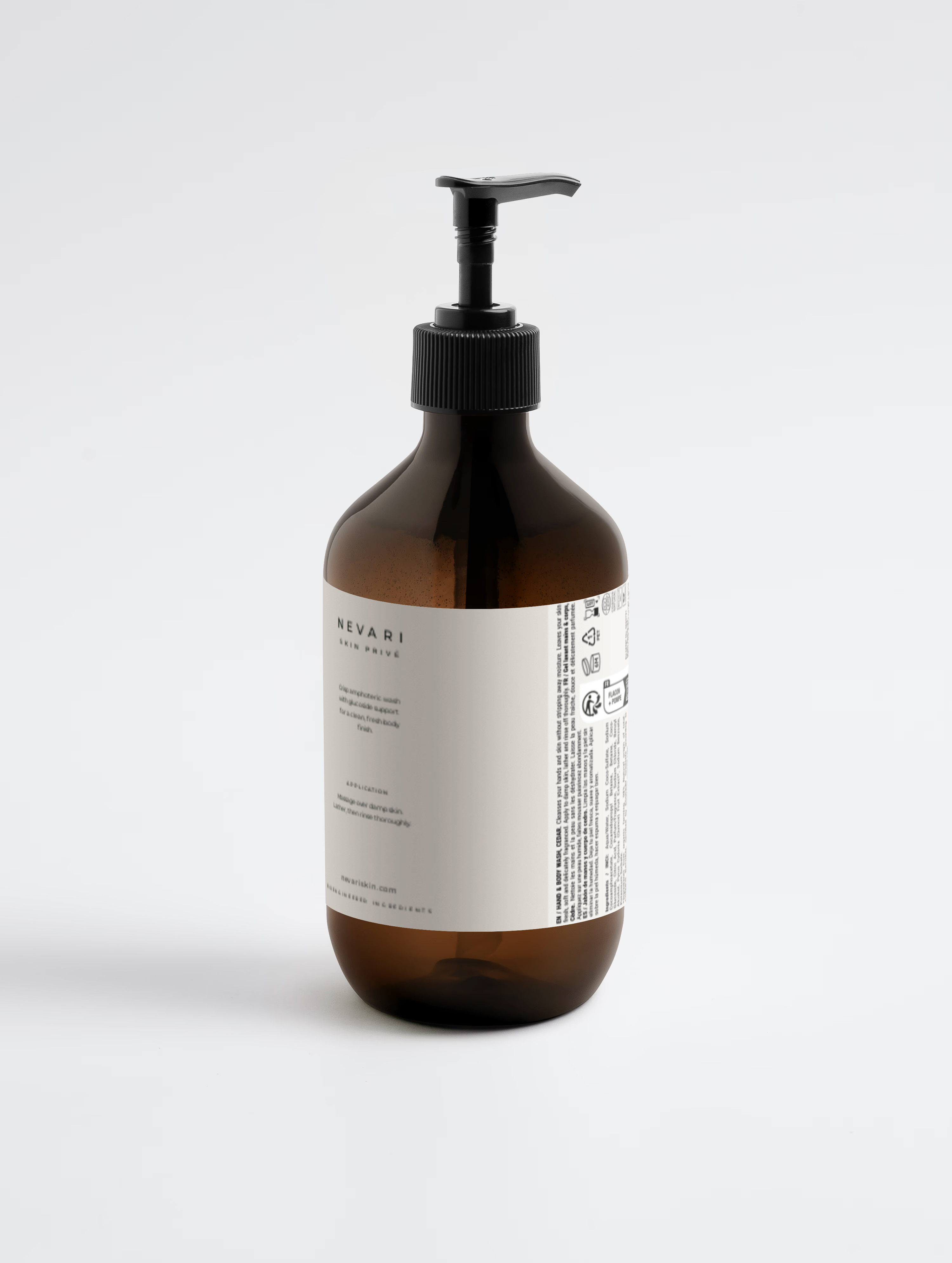 Hand & Body Wash, Peppermint & Dark Cedar