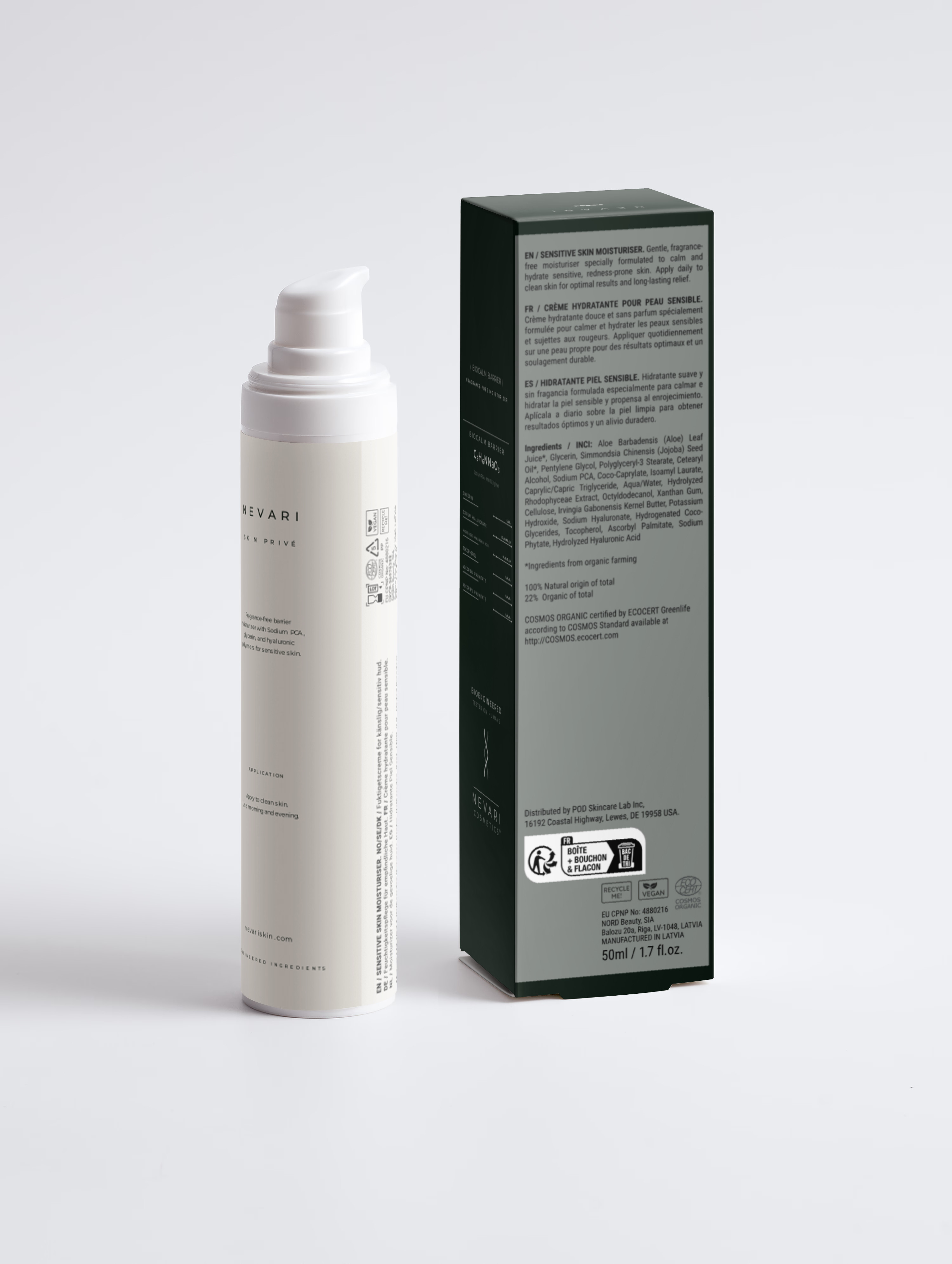 Sensitive Skin Moisturiser, Fragrance Free